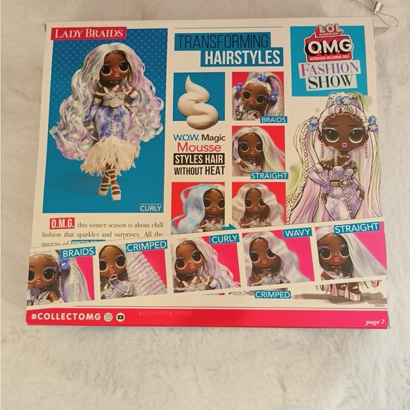 L.O.L. Surprise! OMG Lady Braids Doll with Transforming Hairstyles - Picture 14 of 16